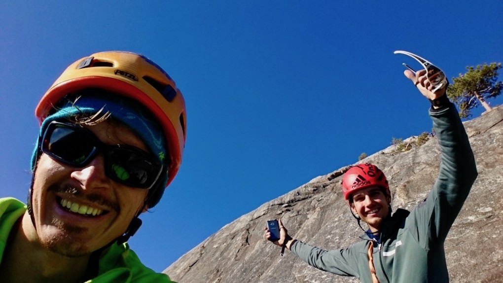 Am Ausstieg der "Lurking Fear" -zum ersten mal am Top des El Cap 